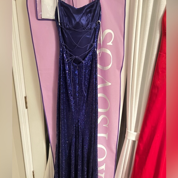 Sherri Hill Royal Blue Prom Dress - Picture 5 of 6